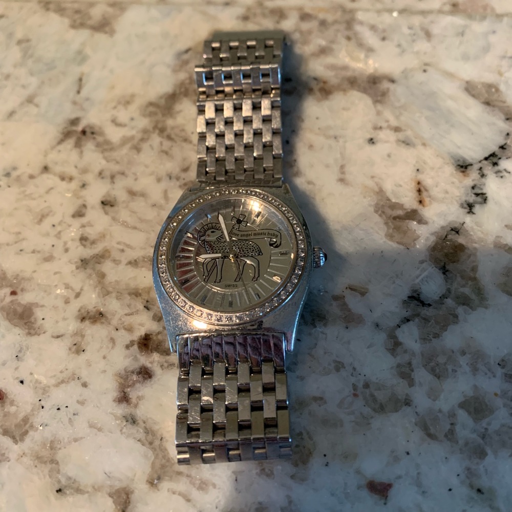 L.A.M.B. sterling silver watch